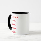 Mug Acronyme anti-Trump (Devant gauche)