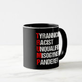 Mug Acronyme drôle anti-Trump (Devant droit)