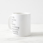 Mug Acronyme pour enseignants (Devant gauche)