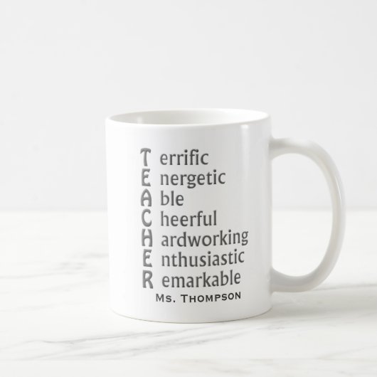 Mug Acronyme pour enseignants (Droite)