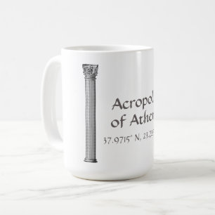 Mug Acropole d'Athènes Latitude Longitude