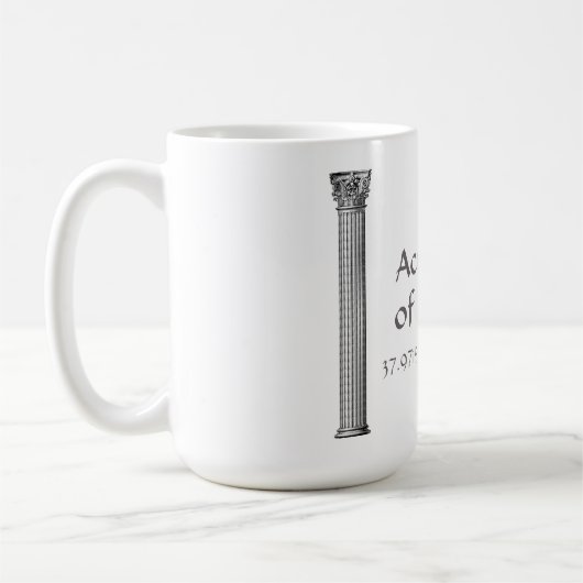 Mug Acropole d'Athènes Latitude Longitude (Gauche)