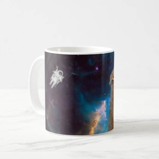 Mug Acropole du Parthénon La Grèce rencontre l'espace (Devant gauche)