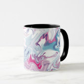 Mug Acrylique liquide rose et bleu (Devant droit)