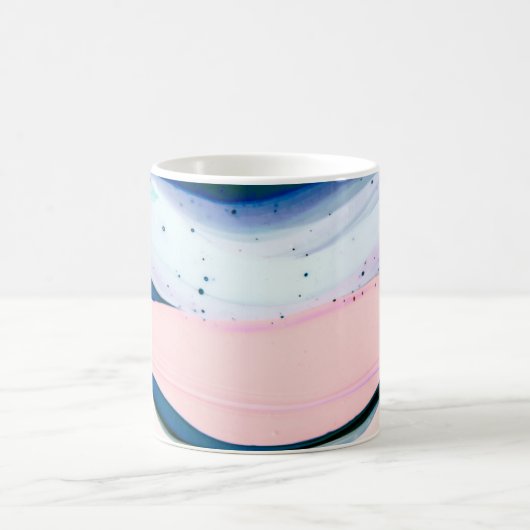 Mug acrylique, peinture, abstraite. Fermeture du table (Centre)