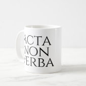 Mug Acta Non Verba (Devant gauche)