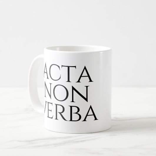 Mug Acta Non Verba (Devant gauche)