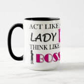 Mug Acte comme Madame Think Like A Boss (Gauche)