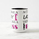 Mug Acte comme Madame Think Like A Boss (Centre)