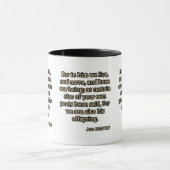Mug Actes 17:28 KJV Bible Verse Deux Tones (Centre)