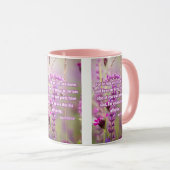 Mug Actes 17:28 KJV Bible Verse Pic Deux Tons (Devant droit)