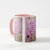 Mug Actes 17:28 KJV Bible Verse Pic Deux Tons (Devant gauche)