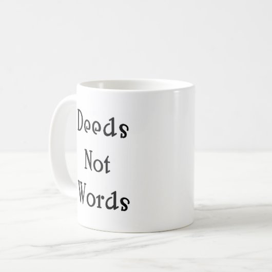 Mug actes et non mots (Devant gauche)