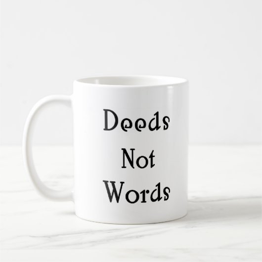 Mug actes et non mots (Gauche)