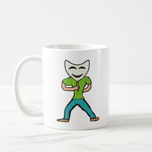 Mug Acteur agissant avec masque (Gauche)