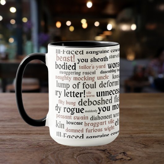 Mug Acteur Ouverture Nuit Cadeau Shakespeare Insultes