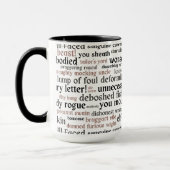 Mug Acteur Ouverture Nuit Cadeau Shakespeare Insultes (Gauche)
