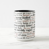 Mug Acteur Ouverture Nuit Cadeau Shakespeare Insultes (Centre)