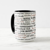 Mug Acteur Ouverture Nuit Cadeau Shakespeare Insultes (Devant gauche)