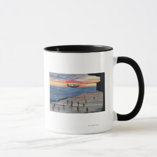 Mug Action à bord de porte-avions - marine des USA