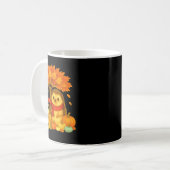 Mug Action de grâce Automne Hérisson Feuille Arbre d'a (Devant gauche)