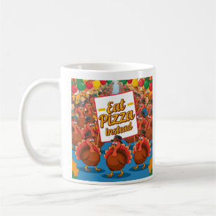 Mug Action de grâce avec pizza à la place