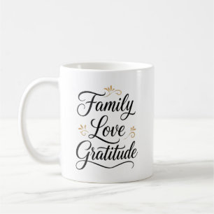Mug Action de grâce Famille Gratitude