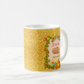 Mug Action de grâce, feuilles d'érable, citrouilles et (Devant droit)