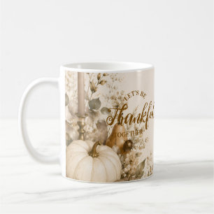 Mug Action de grâce moderne neutre sophistiquée