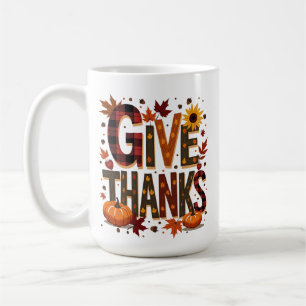 Mug Action de grâce personnalisée - Rendez grâce