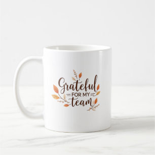 Mug Action de grâce pour mon équipe
