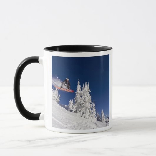 Mug Action de snowboard à Whitefish Mountain Resort (Gauche)