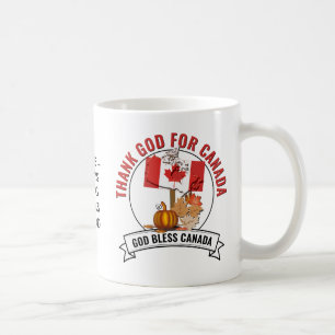 Mug Action d'grâce Patriotique MERCI DIEU POUR LE CANA