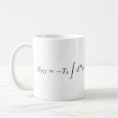 Mug action Née-Infeld de théorie de ficelle (Gauche)