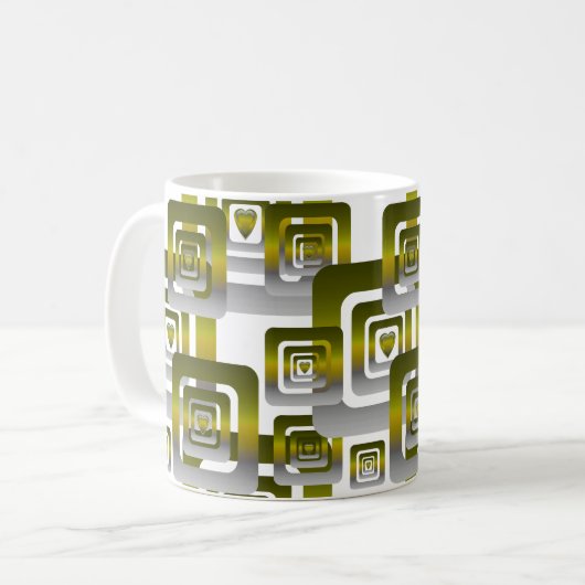 Mug Activate My Heart Pattern Silver (Devant gauche)