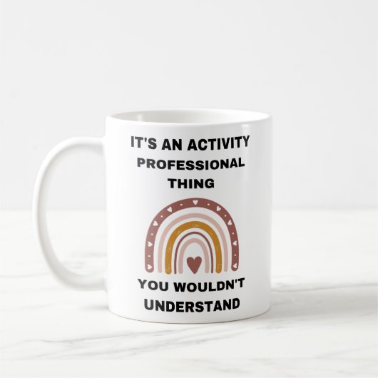 Mug Activité Cadeau d'appréciation professionnelle (Gauche)