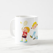 Mug Activité d'enfants jouant au sport (Devant gauche)