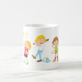 Mug Activité d'enfants jouant au sport (Centre)