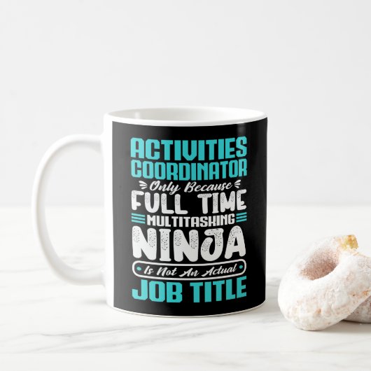 Mug Activités Coordonnateur Titre du travail Compétenc (Avec donut)