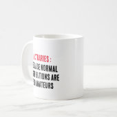 Mug Actualités : Parce que les distributions normales  (Devant gauche)