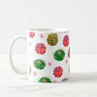 Mug ?actus motif floral transparent arrière - plan, wa
