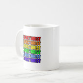Mug Acupuncturiste arc-en-ciel (Devant gauche)
