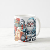 Mug AD 021 - Noël graphique numérique Santa Claus 3d (Devant droit)