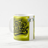 Mug AD 025 - Graphisme numérique de Noël joyeux Noël (Devant gauche)