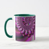 Mug ADA ~ Zany 3D Fractal ~ Rose violet vert (Gauche)