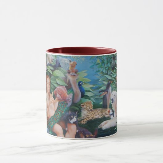 Mug Adam appelant les animaux et l'Appearancce d'Ève (Centre)