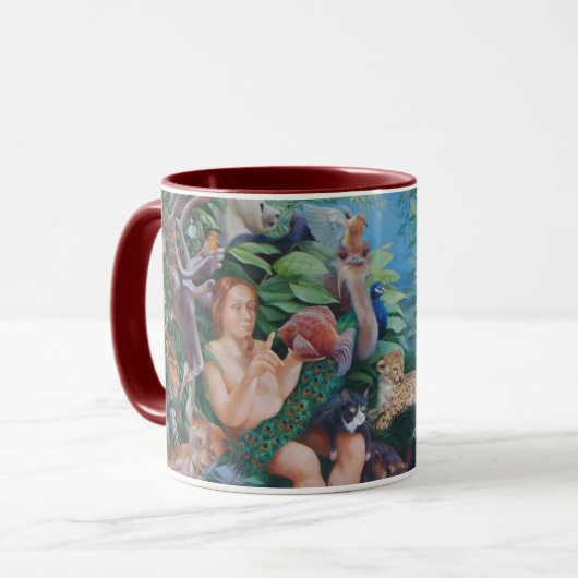 Mug Adam appelant les animaux et l'Appearancce d'Ève (Devant gauche)