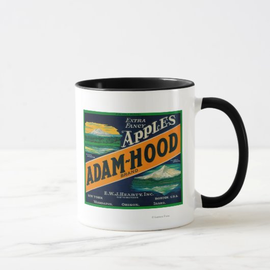 Mug Adam-Hood Apple Crate Label Hood River, OU (Droite)