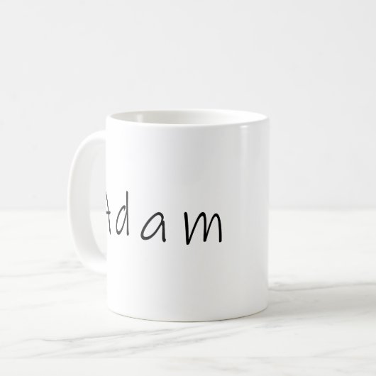 Mug Adam nom, pour Adam (Devant gauche)