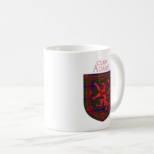 Mug Adam Tartan Scottish Plaid Lion Rampant (Devant droit)